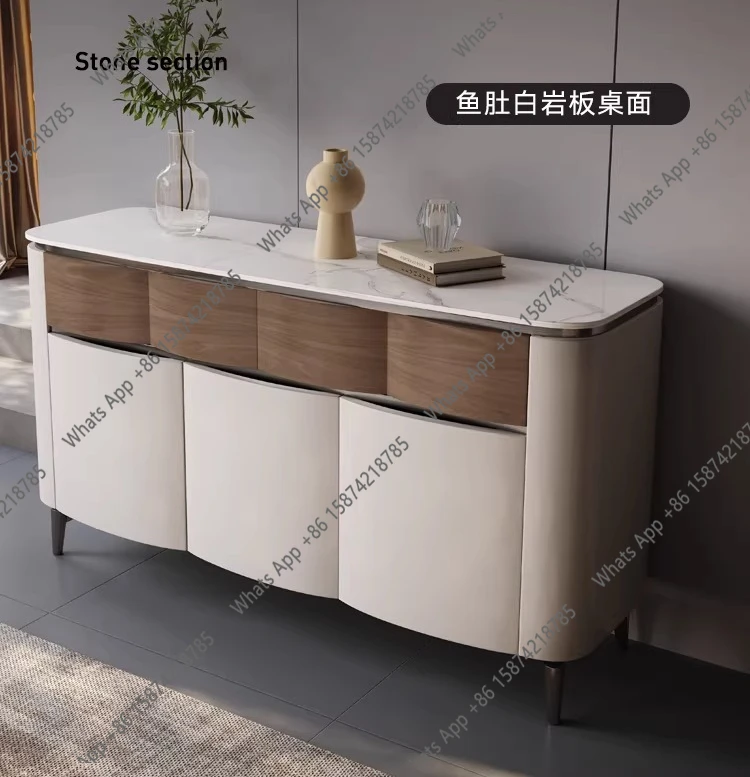 

Solid wood dining side cabinet light luxury antique bedroom locker modern simple living room decoration entrance cabinet