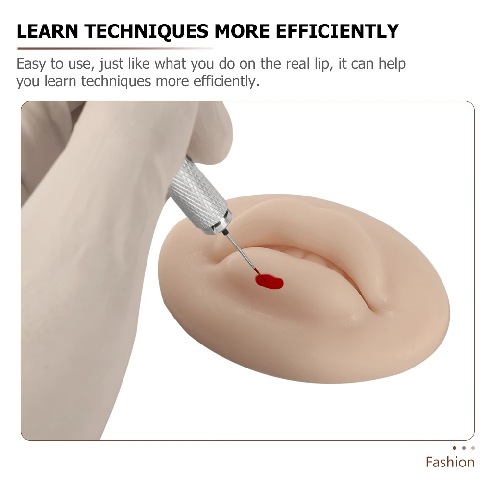 

Silicone Practice Lip 3D Elastic Fake Skin Professional Decorative Tattoos Practice Lip Training Tool Fake Skin
