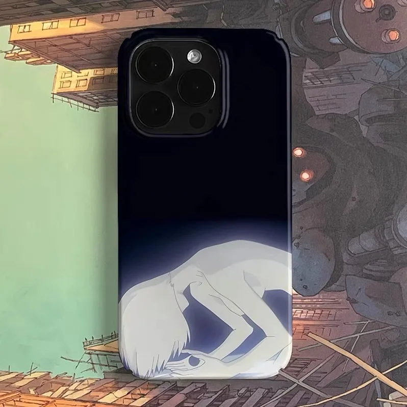 

Ins Black Glowing Girl Art Phone Case for IPHONE 17 Air 16E 15 PROMAX 14 Plus 13 12 MINI 11 PRO 16Plus XR XS Acrylic Phone Cover