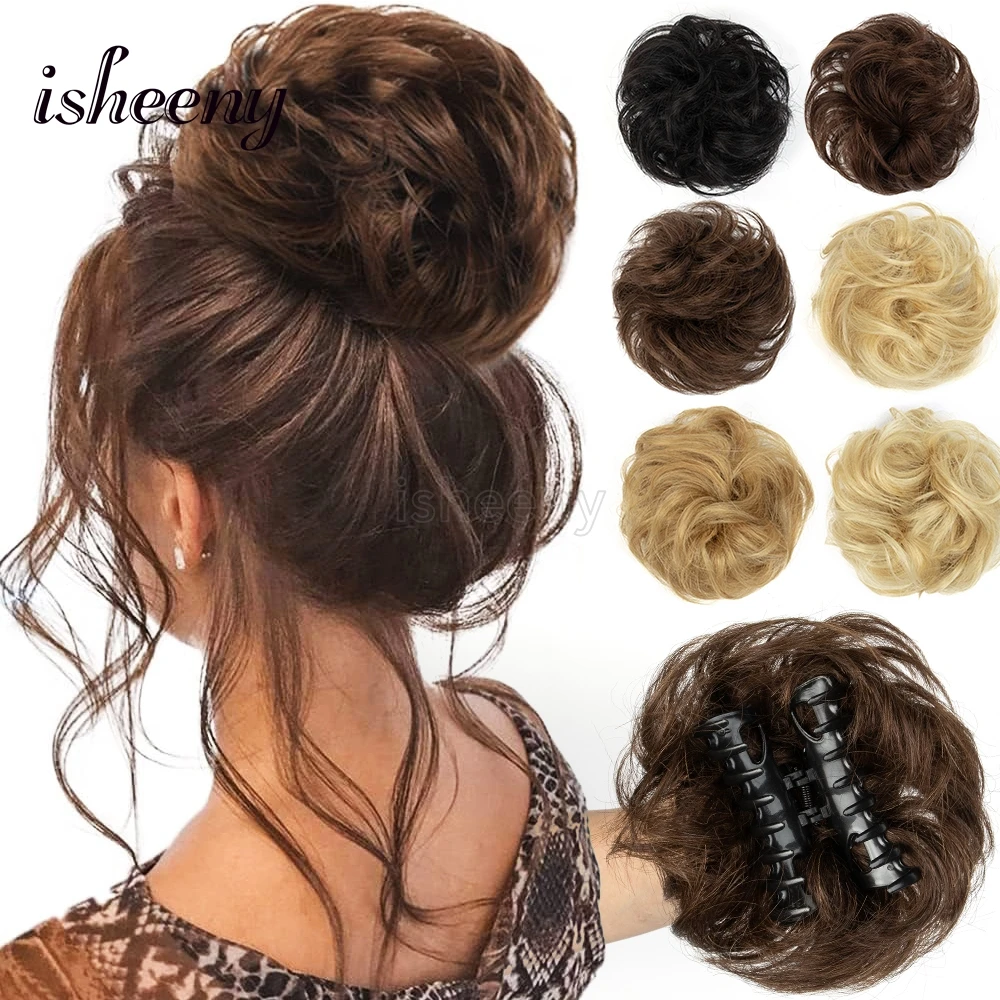 مشبك مخلب isheeny في كعكة الشعر مشبك مجعد فوضوي في قطع شعر مخلب أمشاط مجعدة طبيعية متموجة تضيف حجم الشعر للنساء