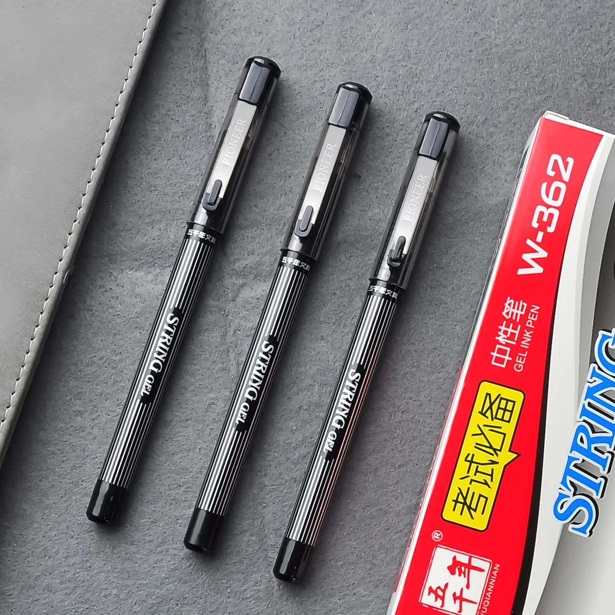 

WQN-3/6pcs String Black Gel Pen, 0.5mm Nib, Smooth Writing, High Quality Ink, Business Art for Office and Student Use