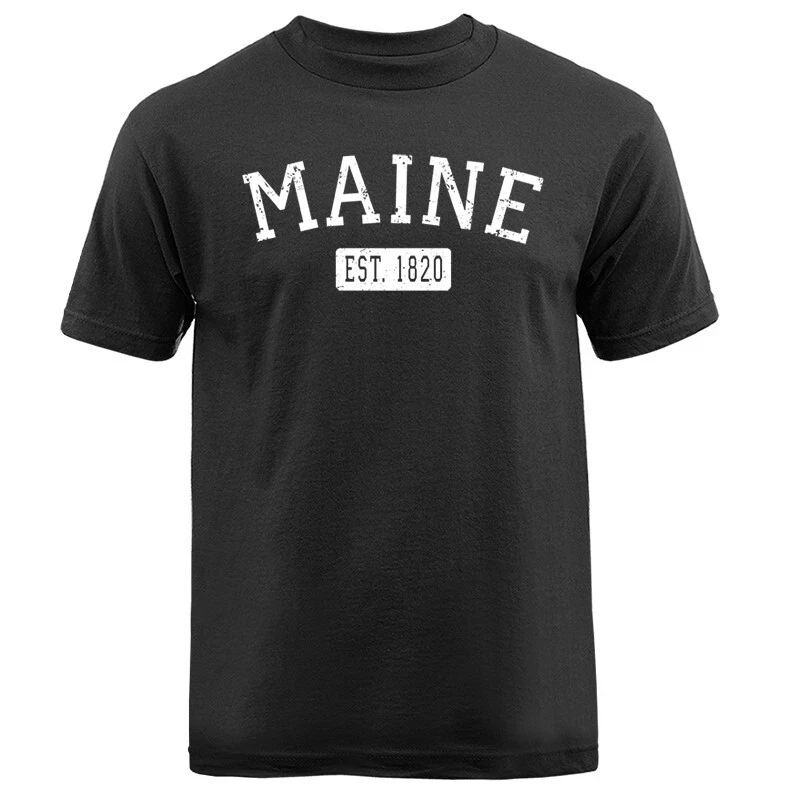 

Футболка State of Maine ME, элитная роскошь для мужчин и женщин, топ Y2k
