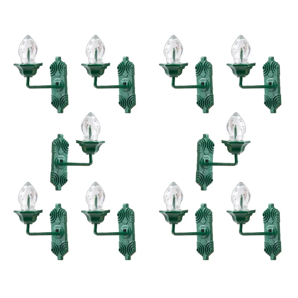 

10 PCS Type Wall Light Home Accessories Simulation Lamp Shine Mini Model Plastic Adornment DIY Lights Luminous