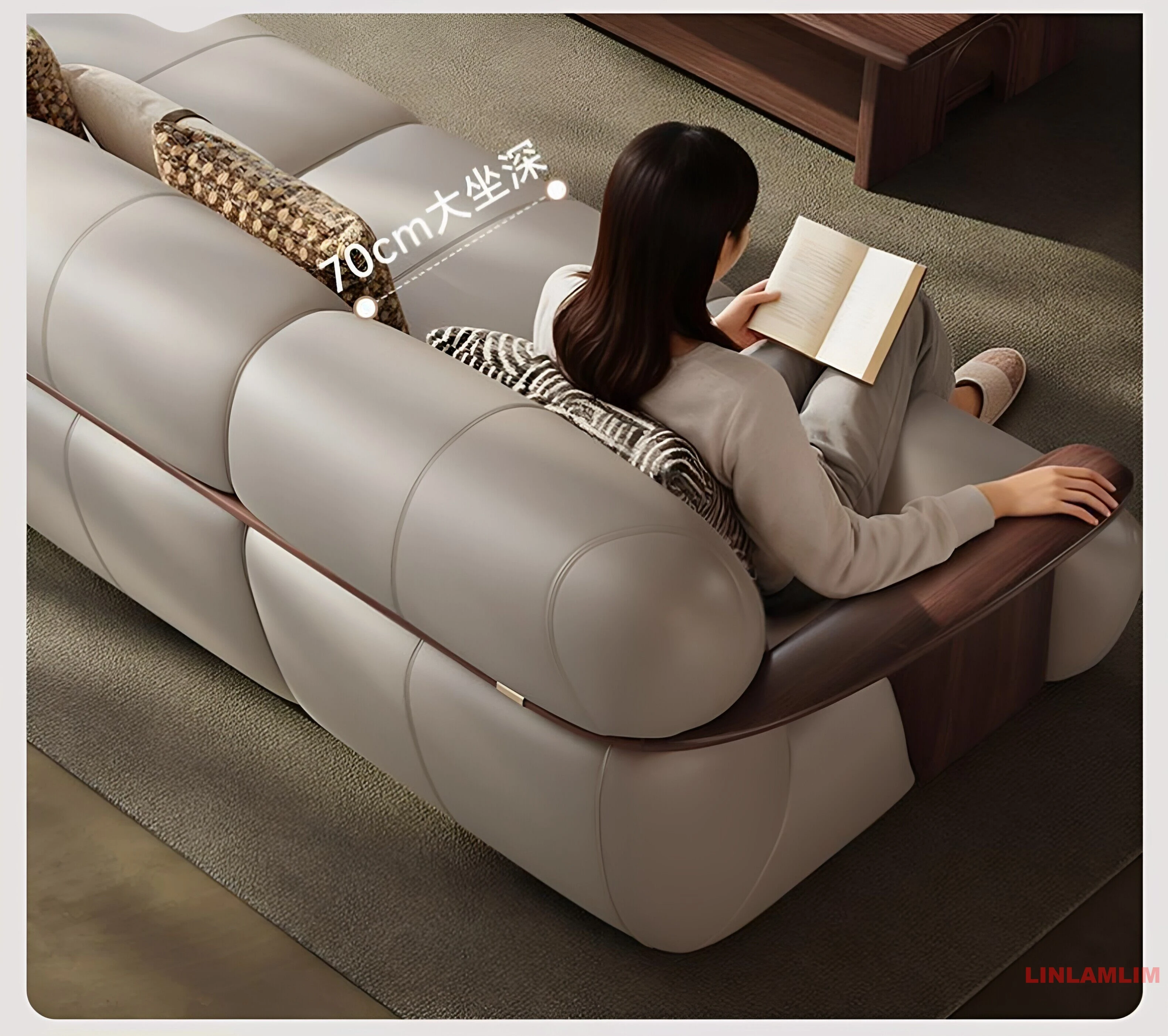 MANBAS Echt lederen bank, gest - Office Furniture Custom recensie en prijs