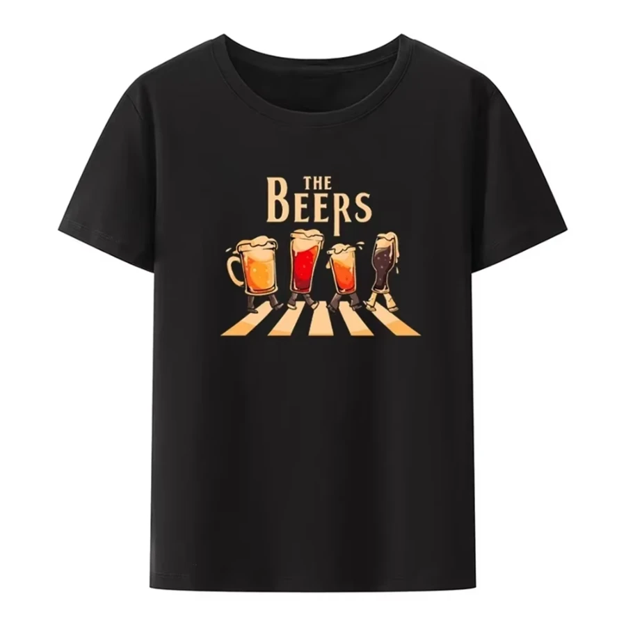 The Beers Graphic Printed Funny Tee T Shirt for Men Clothing Comfortable Breathable T-shirts Camisetas Camisa Novelty