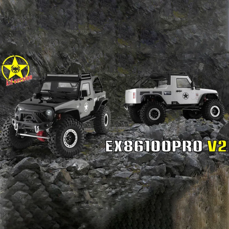 RGT Ruitai 1/10 EX86100PRO V2 Remote Control Car Metal Version 4WD Climbing Car Off-Road Vehicle Simulation Model Toy Gift