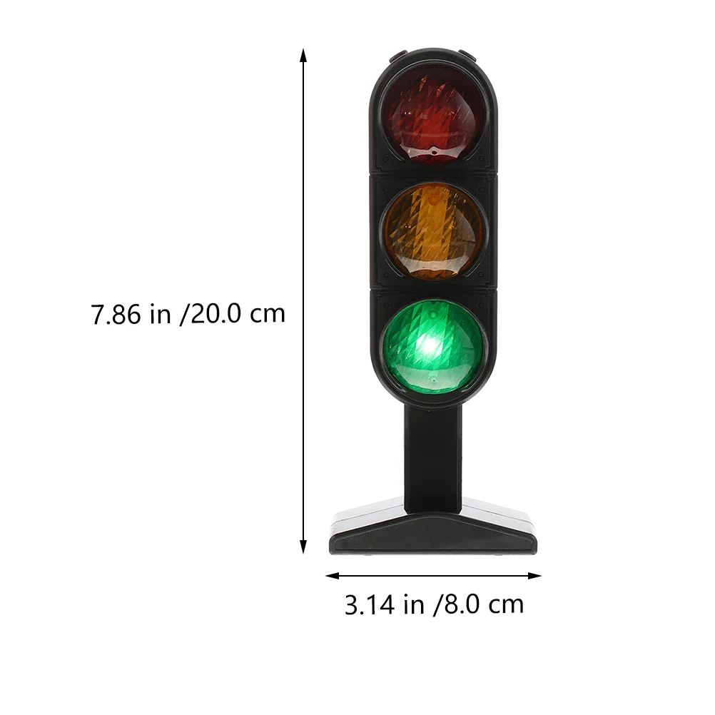 2 Pcs Traffic Light Toy Road Safety Education Model Kids Mini Plastic Plaything Awareness