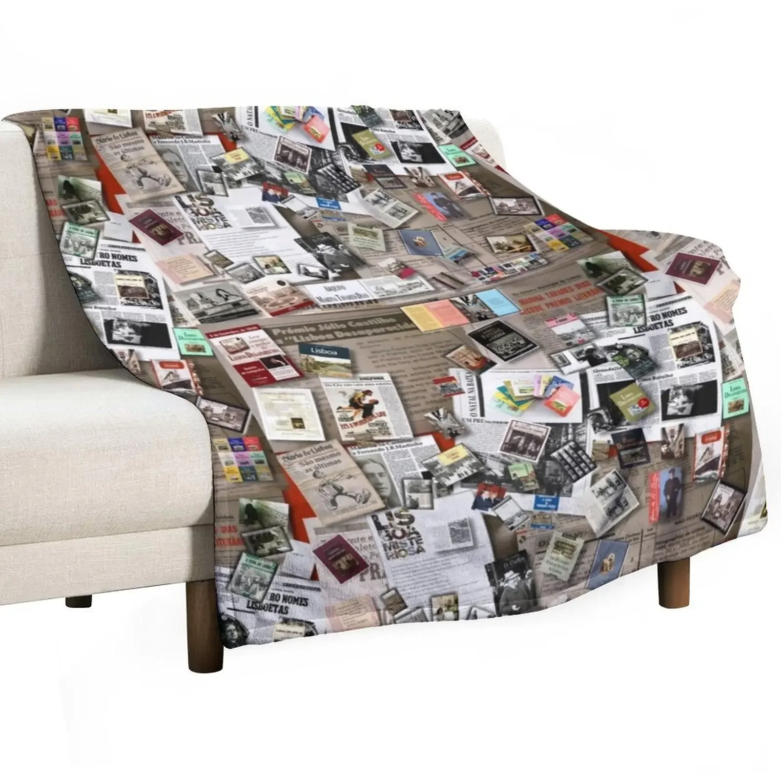 

Alguns livros de Marina Tavares Dias. MTD Archives Collage II Throw Blanket Moving Sofa Quilt Furry Blankets