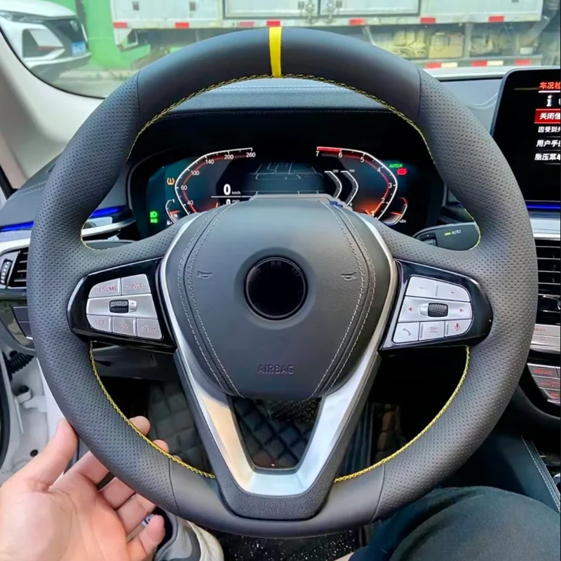 Customized Car Steering Wheel Cover Original Steering Wheel Braid For BMW G20 G21 G30 G31 G32 X3 G01 X4 G02 X5 G05 X7 G07 Z4 G29