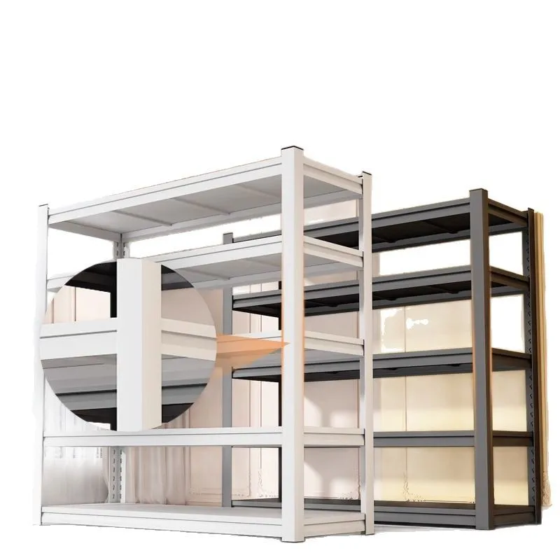 

Kitchen multi-layer storage rack household carbon steel utility room finishing rack storage rack floor integrated shelf