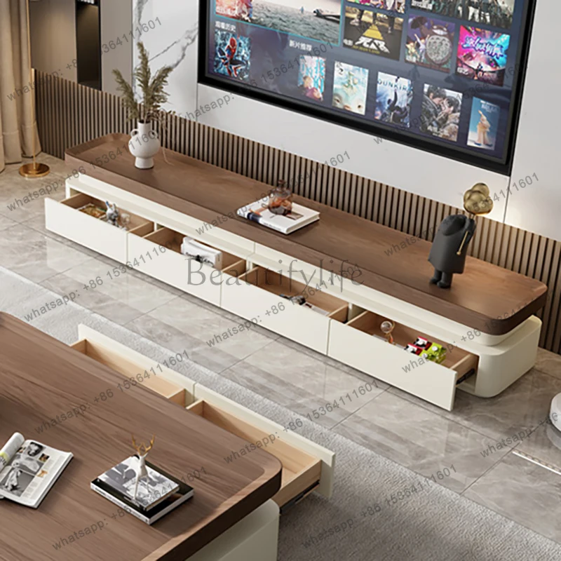 glamour Storage Tv Stands Drawers Nordic Cream Style Design Tv Cabinet Modern Luxury Mueble Tv Salon Living Room Furniture