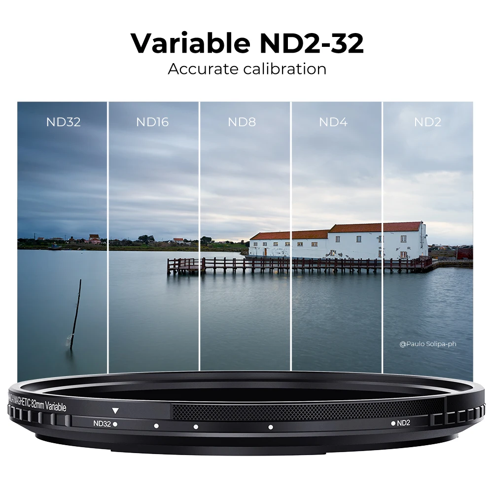 K&F Concept Magnetic ND2-ND32 Filter Variable Neutral Density Filter Without Black \