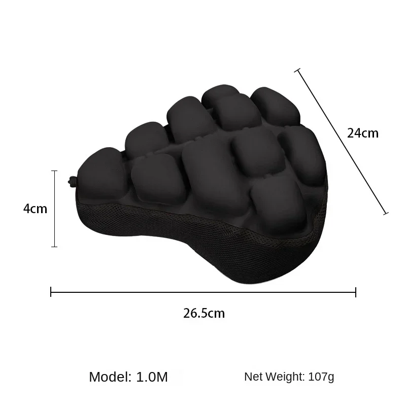 Bicycle Saddle 3D Soft Bike Seat Cover MTB Mountain Bike Thickene Inflatable Air Pad Cycling Breathable Cushion 3 Colors