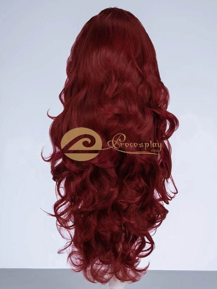 Wanda Cosplay Pruik Wijnrood Haar 2025, Game Cos Accessoires voor Vrouwen Volwassen C09371