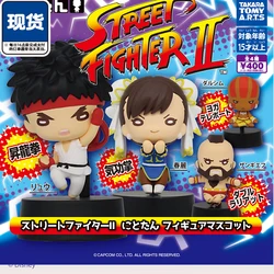 TOMY Gashapon Capsule Toy Streets Fighter Ryu Chun Li Zangief Action Figure Cute Kawaii Doll Collectible Ornaments Children Gift