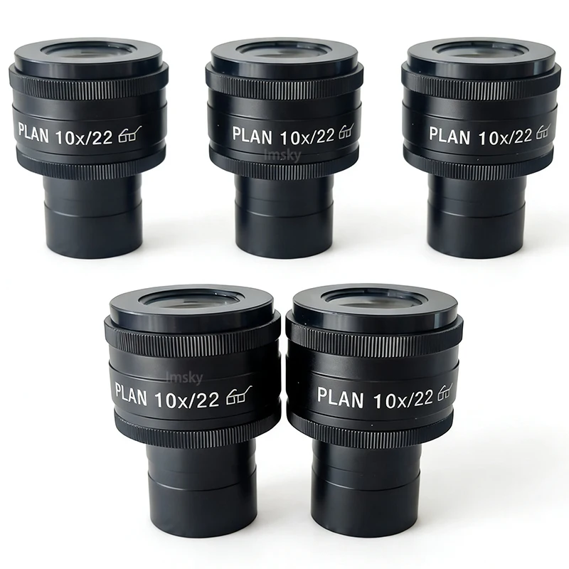 PLAN 10X/22 PL10X High Eyepoint Wide Field Eyepiece Diopter Adjustable Interface size 30mmFor Olympus Nikon Replacement