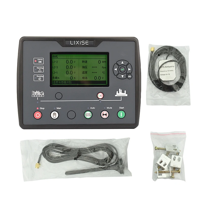 

Original LXC6610B-4G Diesel Generator Set Remote Auto Start Controller Module Support GPS Cloud Service Functions Monitor Panel