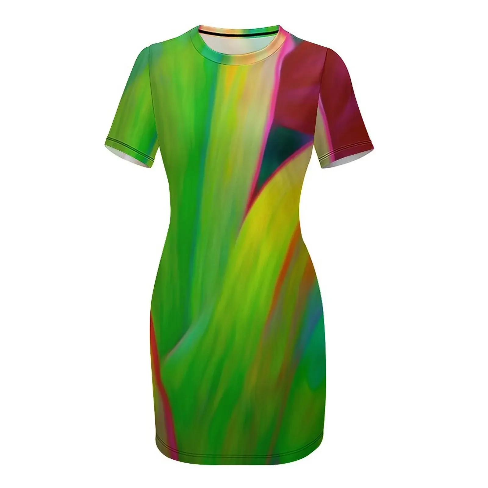 فستان Sacred Ti Leaf بأكمام قصيرة ملابس شاطئ فستان نسائي صيفي 2025 فساتين للنساء #4