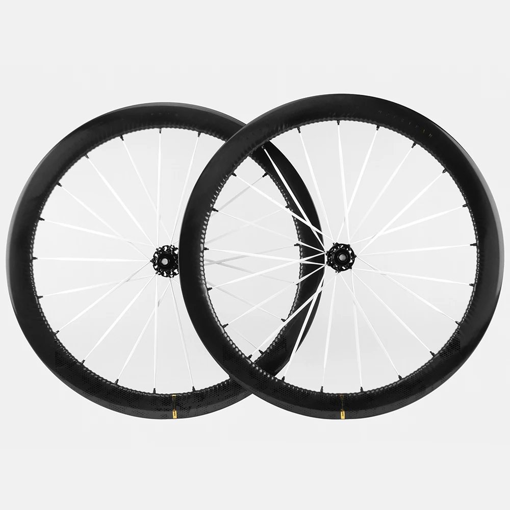 Superteam Factory Store 100% Carbon  Road Bicycle Wheelset 50mm Clincher Disc Brake Bike Wheels U Shape UD Matte No Painting