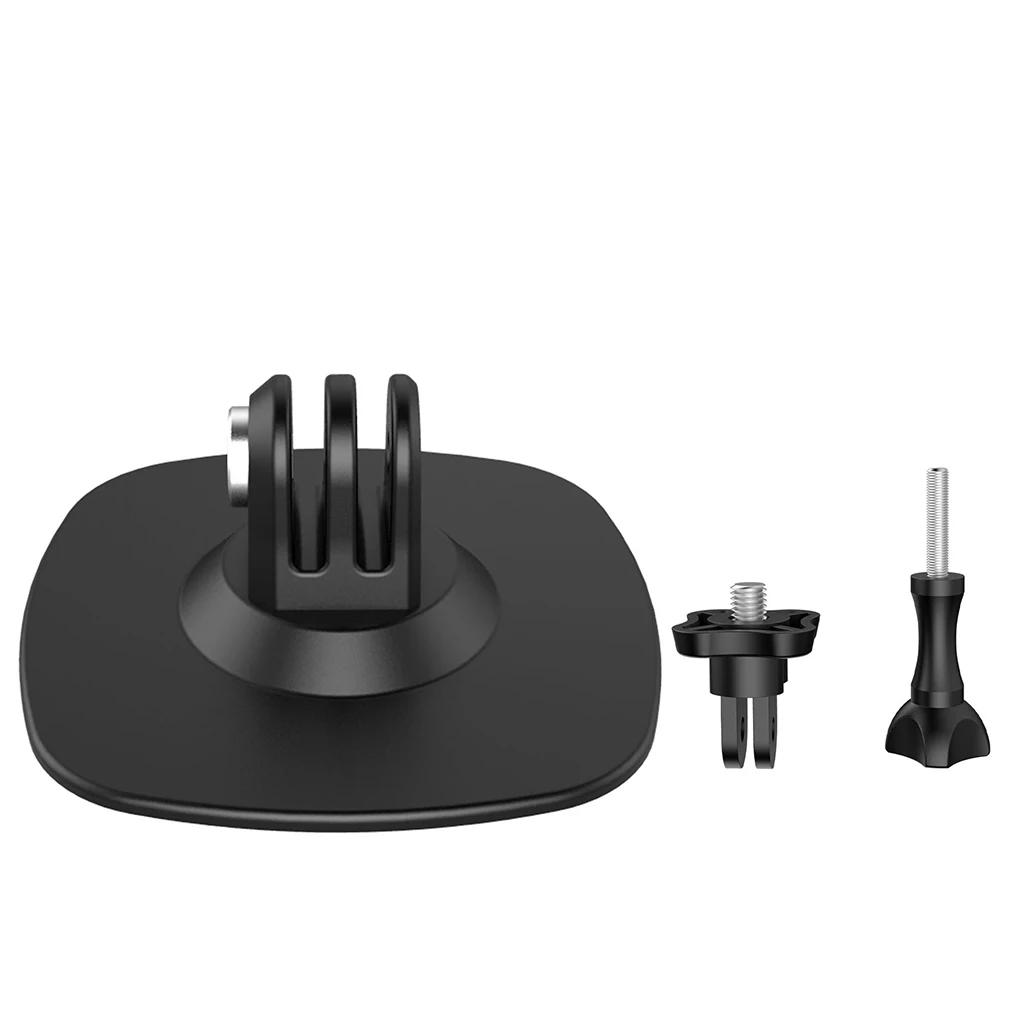 مثبت خوذة لاصقة مرنة ، مسطح ، قاعدة منحنية ، دوار ، حامل كاميرا رياضية لكاميرا Gopro Hero ، ملحقات كاميرا الحركة