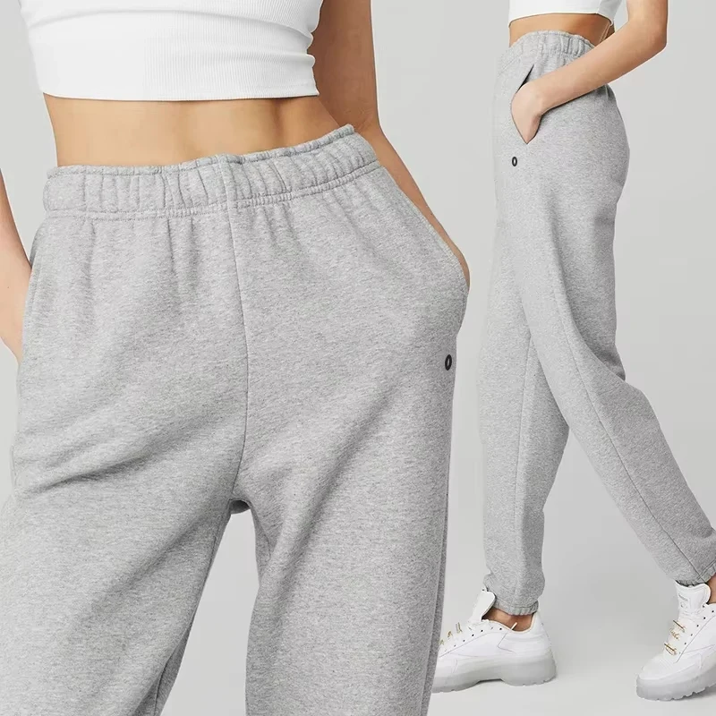 Goddess Yoga Accolade Sports Pants Fashion Letter High Quality Cotton Loose Fitness Casual Pants Breathable and Comfortable