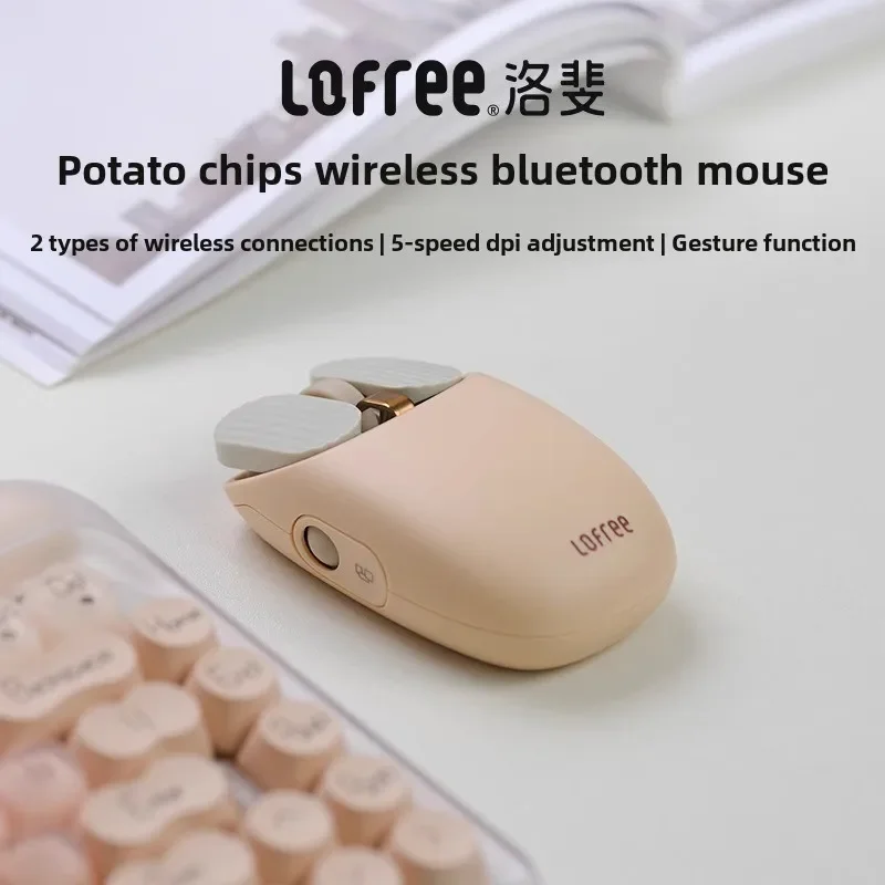 EP115Wireless BluetoothDual-mode Mouse for Girls CuteGift High Appearance Level Laptop for Office Rechargeable Universal Comfort