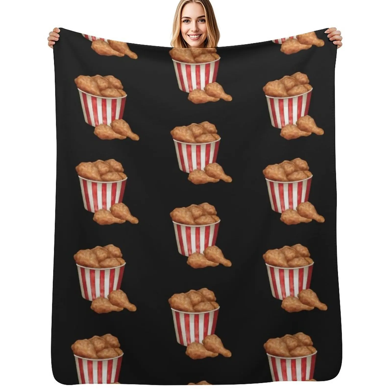 

Bucket of Fried Crispy Chicken Throw Blanket Luxury Designer manga Decorative Beds Thermal Blankets