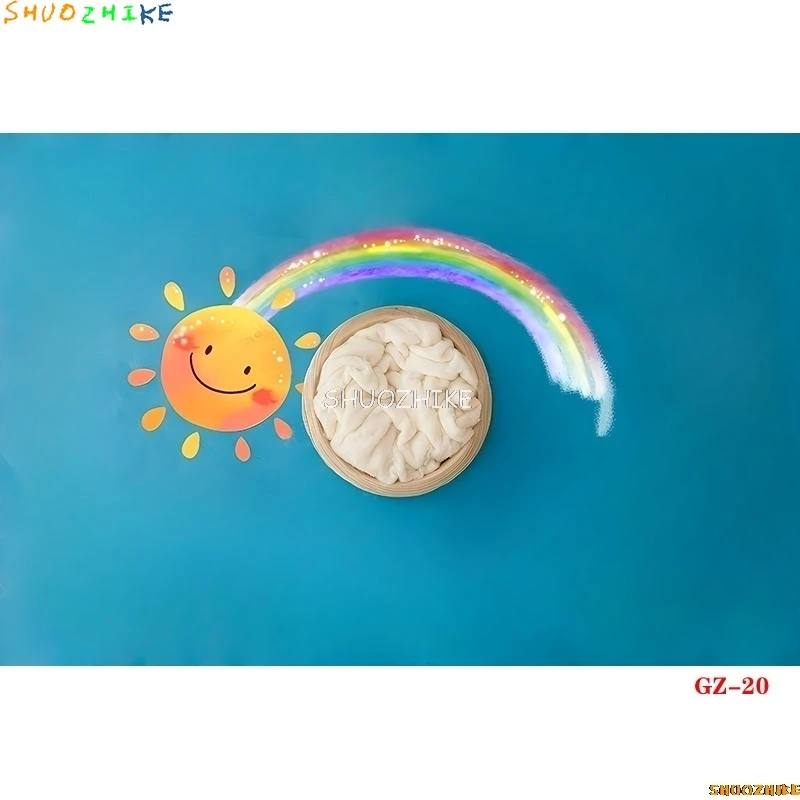 SHUOZHIKE bebé recién nacido cesta Floral fotografía telones de fondo accesorios niños fiesta de cumpleaños foto estudio fondo LZ-01