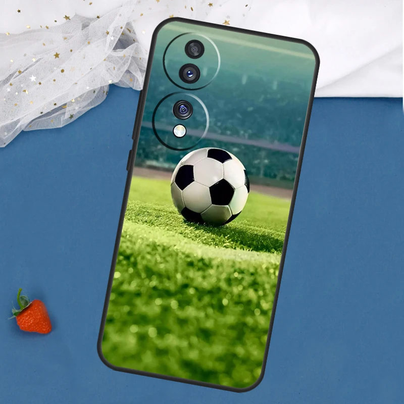 Football Case For Huawei P40 P30 P20 Lite P50 Mate 20 Pro P Smart 2021 Nova 5T Honor 70 50 X8 X9