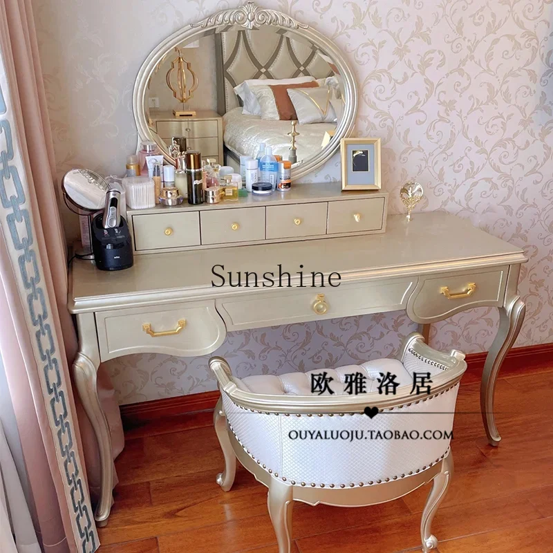 

American size apartment simple light luxury princess bedroom dresser FT