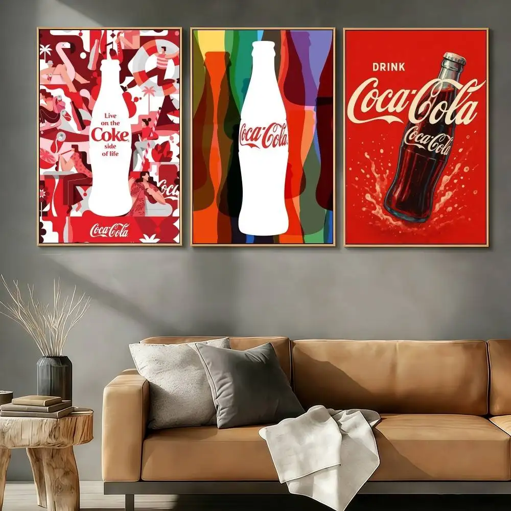 LUXURY DRINK C-CocaS C-ColaS Poster Stickers Art Print Retro Artistic Wall Decor HD Living Room Bedroom Home Decor Unique Gift