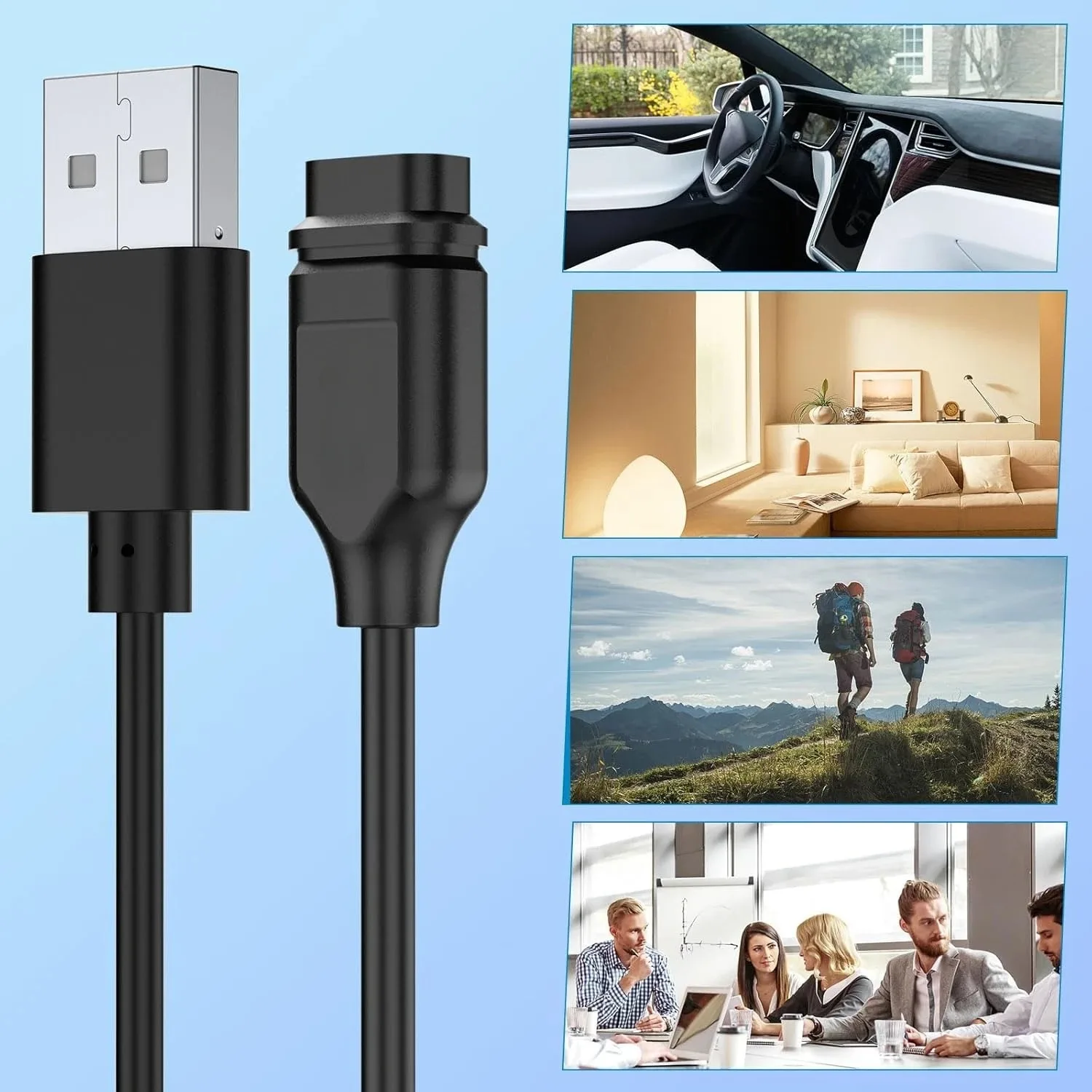 USB-кабель для зарядного устройства типа C, 1 м, совместимый для умных часов Coros Pace 2 3/Coros Apex/Coros Apex 2 Pro/Coros Vertix/Coros Vertix 2