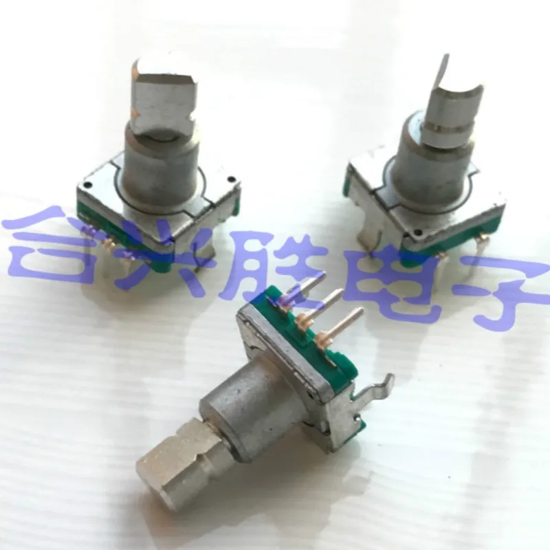 1 Piece EC11 Type Car Navigation Volume Encoder With Switch 30 Position 15 Pulse Shaft Length 14MM