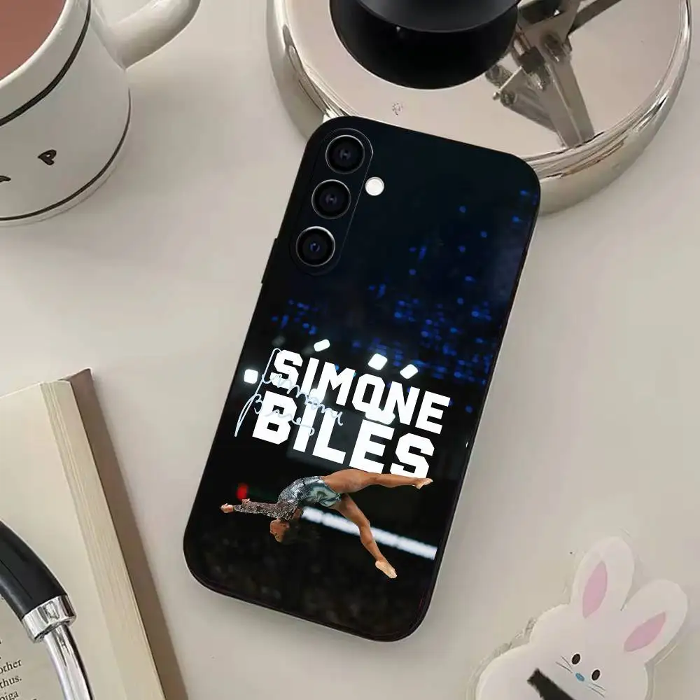 حافظة هاتف S-Simone Bil-es لهاتف سامسونج جالاكسي A73، A72، A71، A70، A53، A52، A51، غطاء أسود ناعم آخر