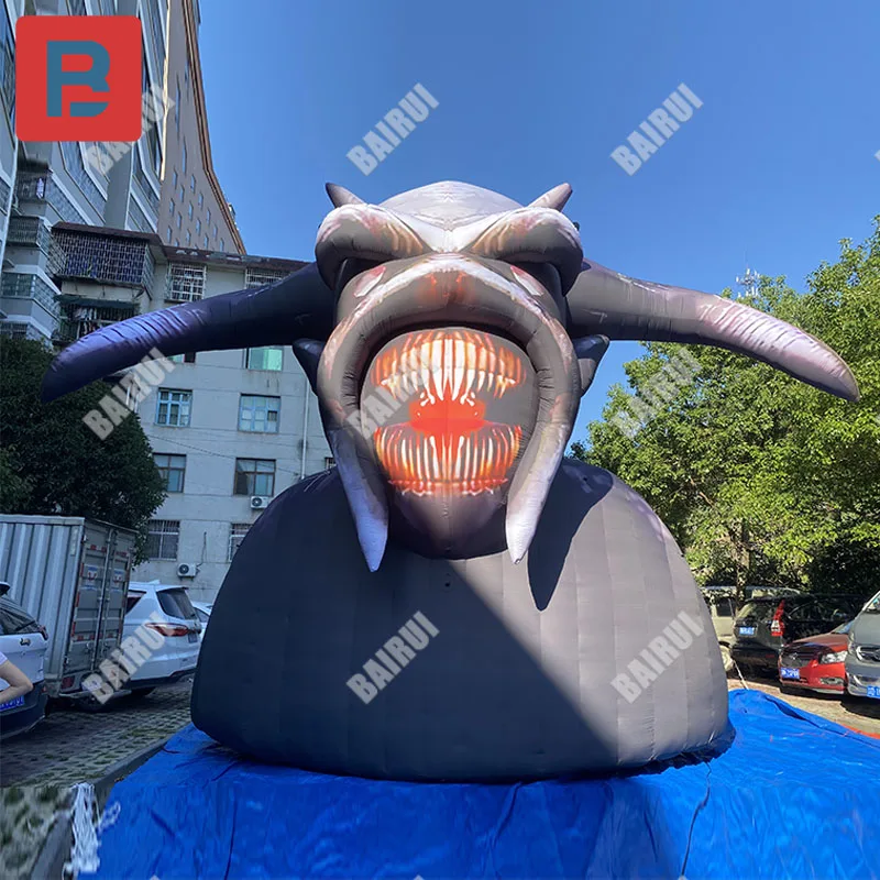 

Inflatable simulation western Devil Model Horn Horn Hell Fiend IP Halloween theme park horror atmosphere game props