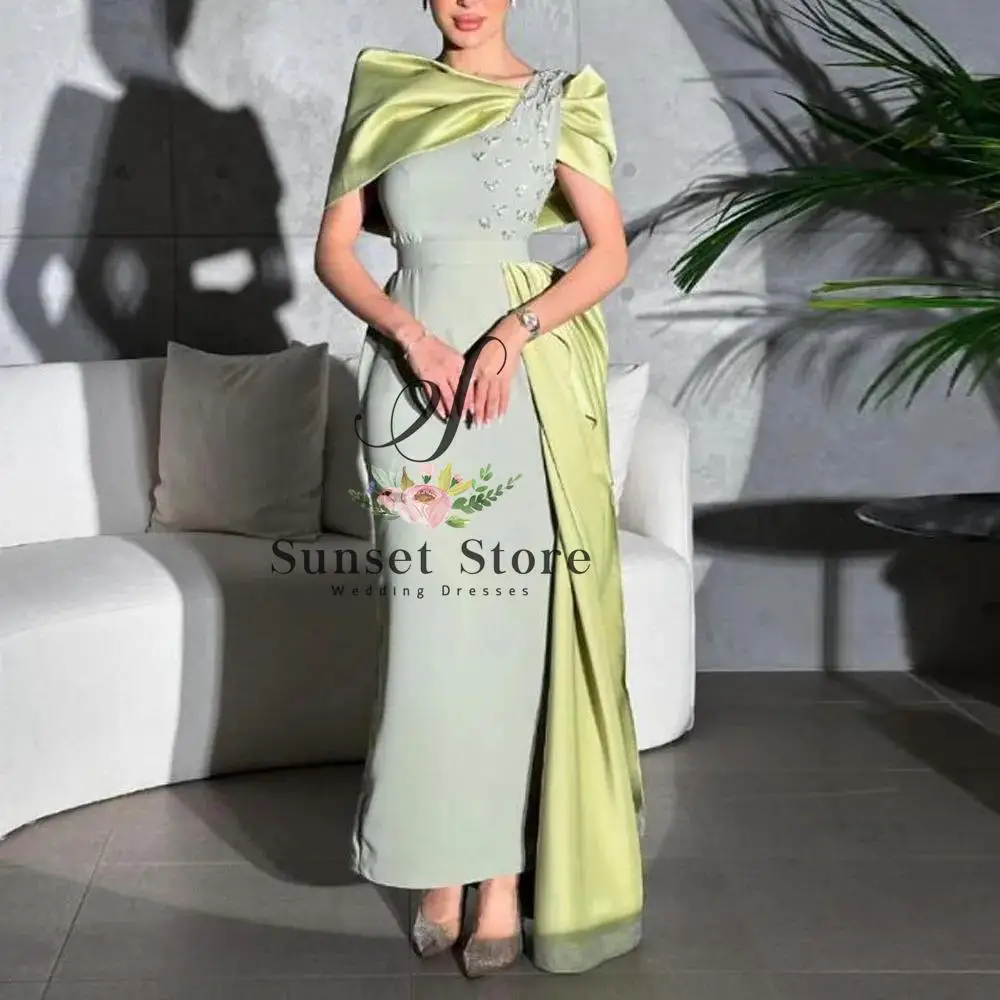 

Контрастное вечернее платье с открытыми плечами по индивидуальному заказу, длиной до щиколотки, فستان سهرةwaa с разрезом