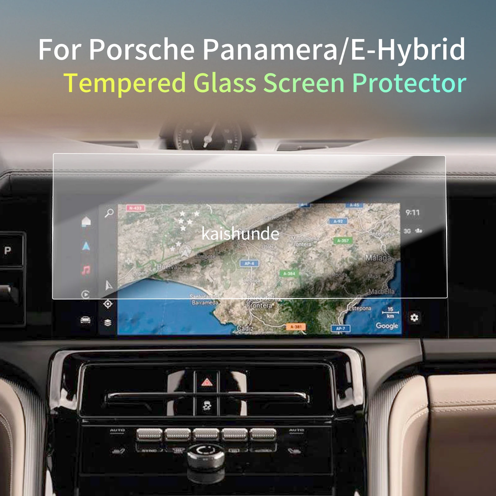 Car Stickers Meters Protector For 26 Porsche Panamera E-Hybrid Tempered Glass Protective Film Display Navigation Vehicle