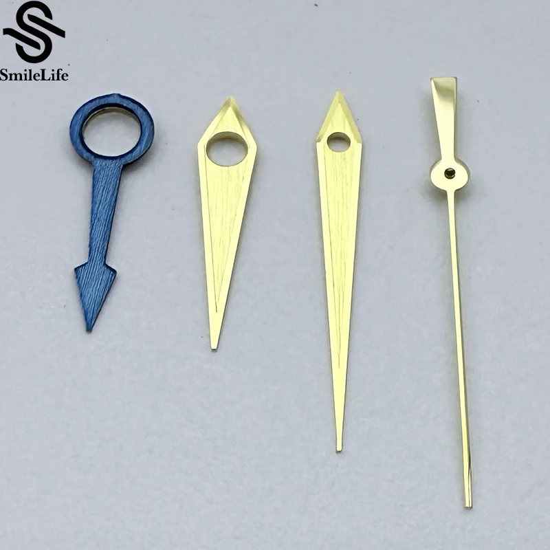 SmileLife GMT Lancette luminose verdi Argento 4 pin Fit NH34A Movimento automatico Orologio da polso da uomo Puntatori Gmt-Aghi Mod