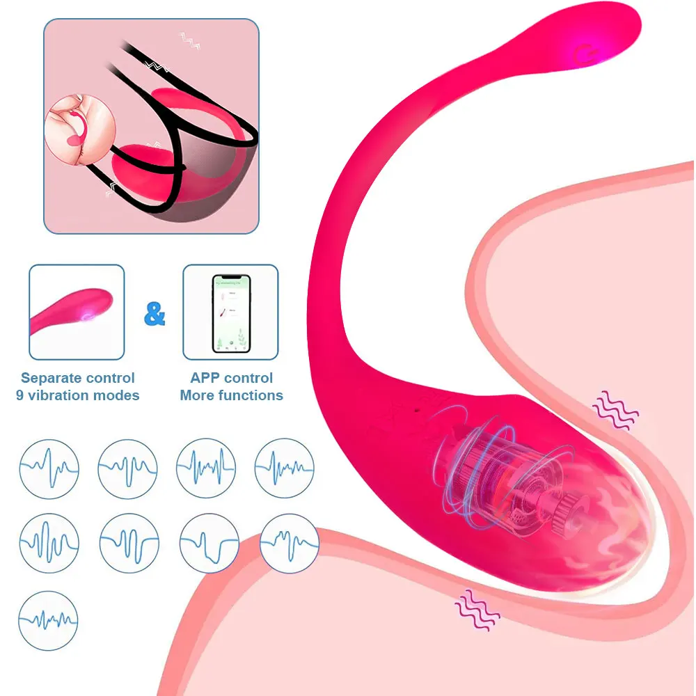 Wireless Bluetooth Vibrator for Women APP Remote Control G Spot Massager Stimulator Vibrator Female Panties Sex Toys for Adults