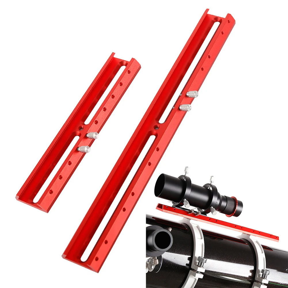 Astronomical Telescope Dovetail Plate Finderscope Base with Extension Slot and Guide for Attaching Guiding Accessories