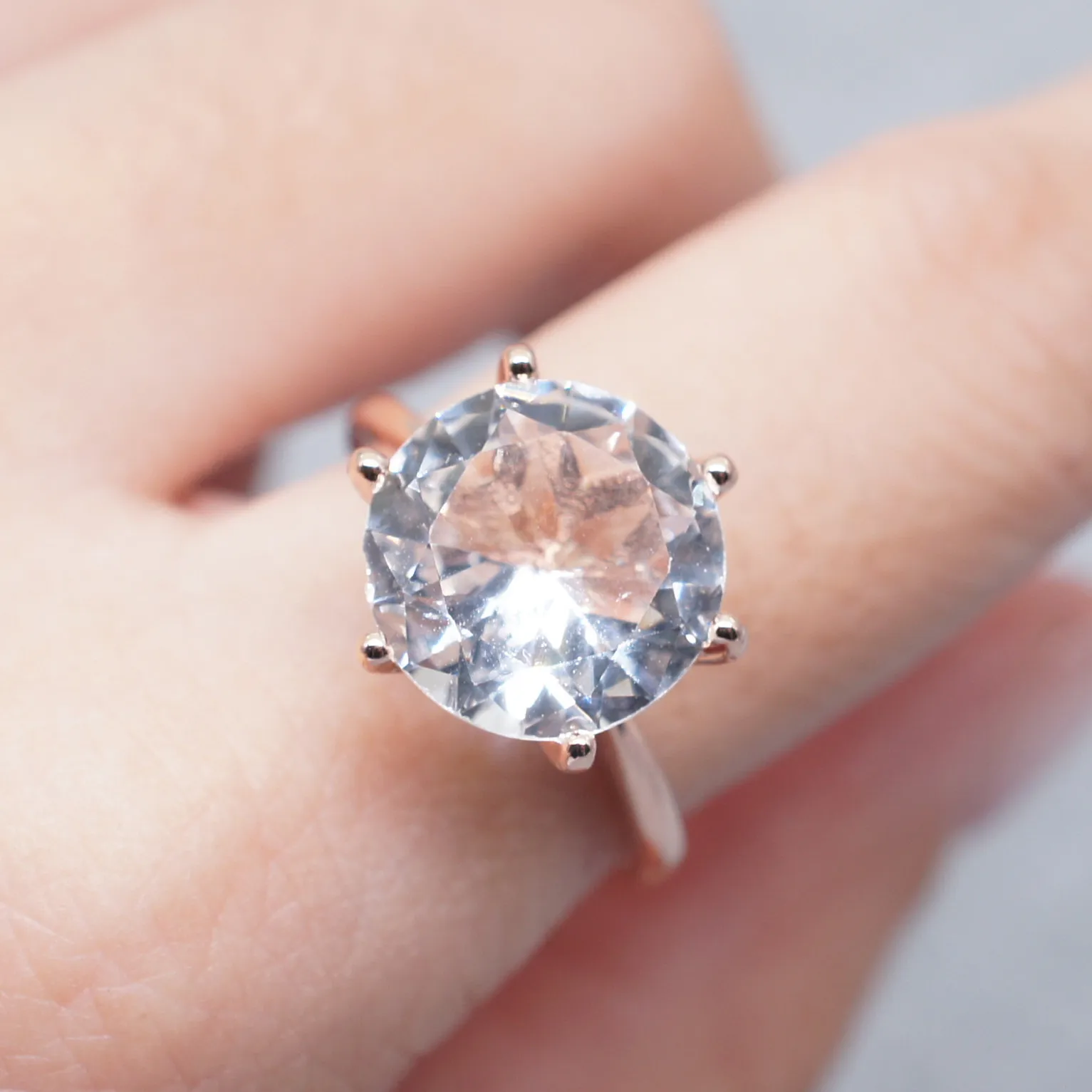 925 Sterling Silve Real Moissanite Ring Grace Banquet Shiny Jewelry Engagement Gift