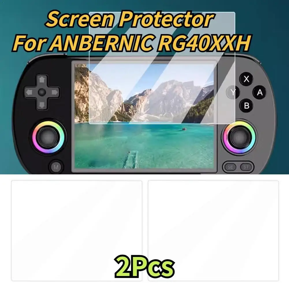 2pcs Light Screen Protector For ANBERNIC RG40XXH Handheld Video Game Console 4-inch Anti Fall/scratch Screen Protection ﻿