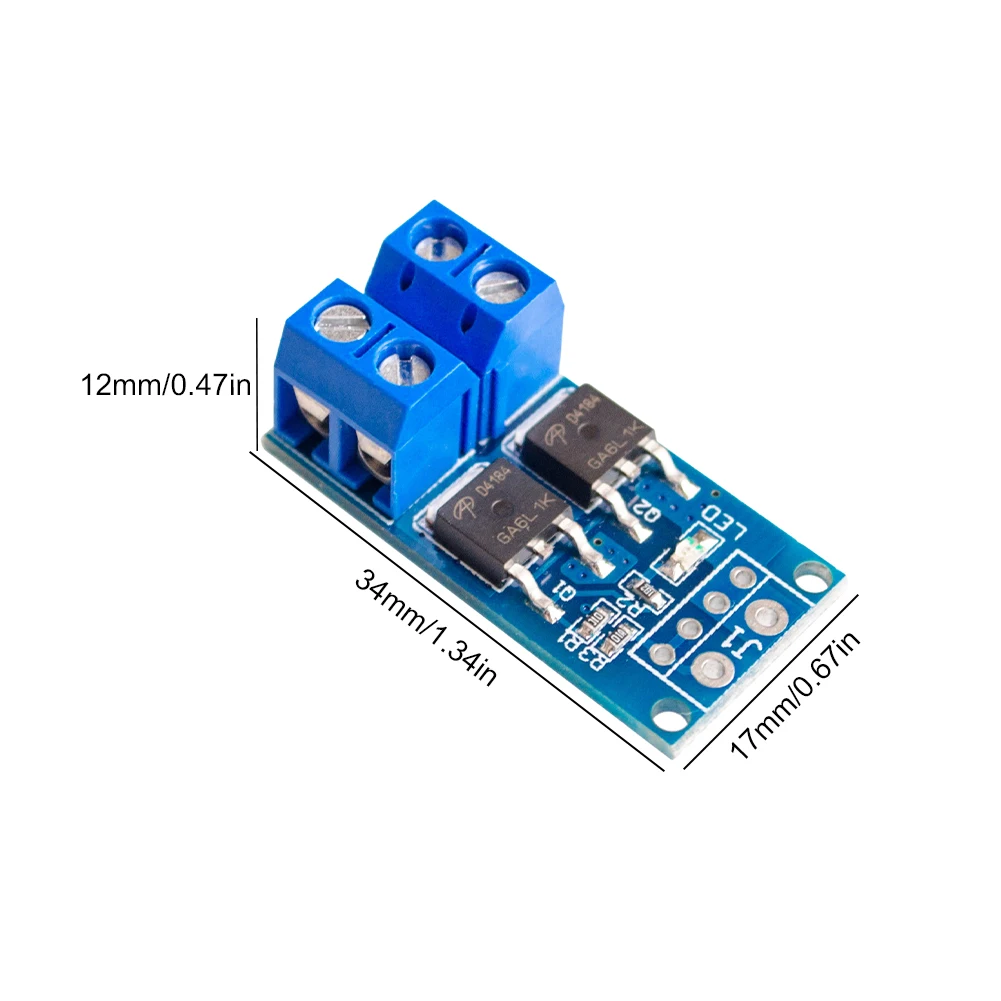 10-1pc 15A 400W MOSFET Trigger Switch Drive Module PWM Regulator Panel DC 5V-36V Electronic Switch Control Board for arduino