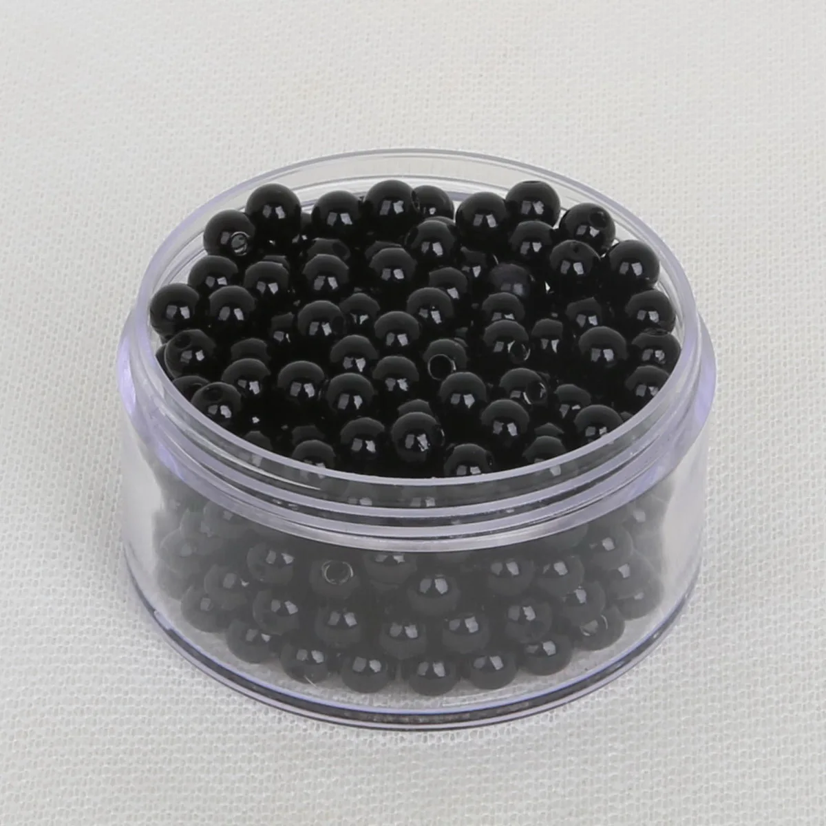 Wholesale 4mm 29g(1000pcs) Black Round Imitation Pearl Plastic Acrylic Beads for DIY women Jewelry Bead Bracelet Necklace Crafts