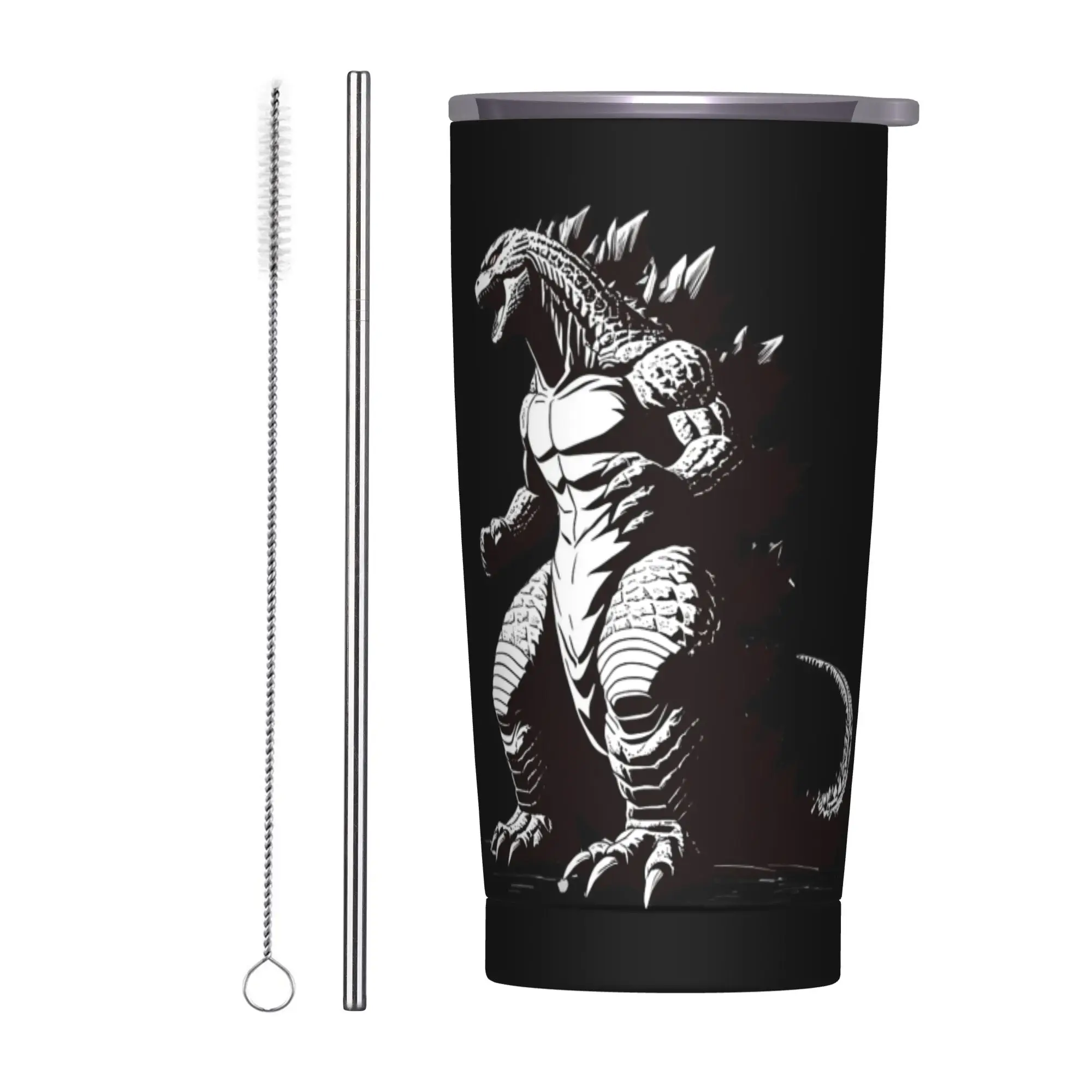 Monster G-Godzillas Tumbler Vacuum Insulated  Coffee Cups Stainless Steel Outdoor Mugs Water Bottle