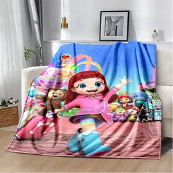 Cartoon Rainbow Ruby Blanket 3D Printing Lulu and Bear Soft Comfortable Carpet Bedroom Living Room Sofa Beds Kids Carpet Gifts