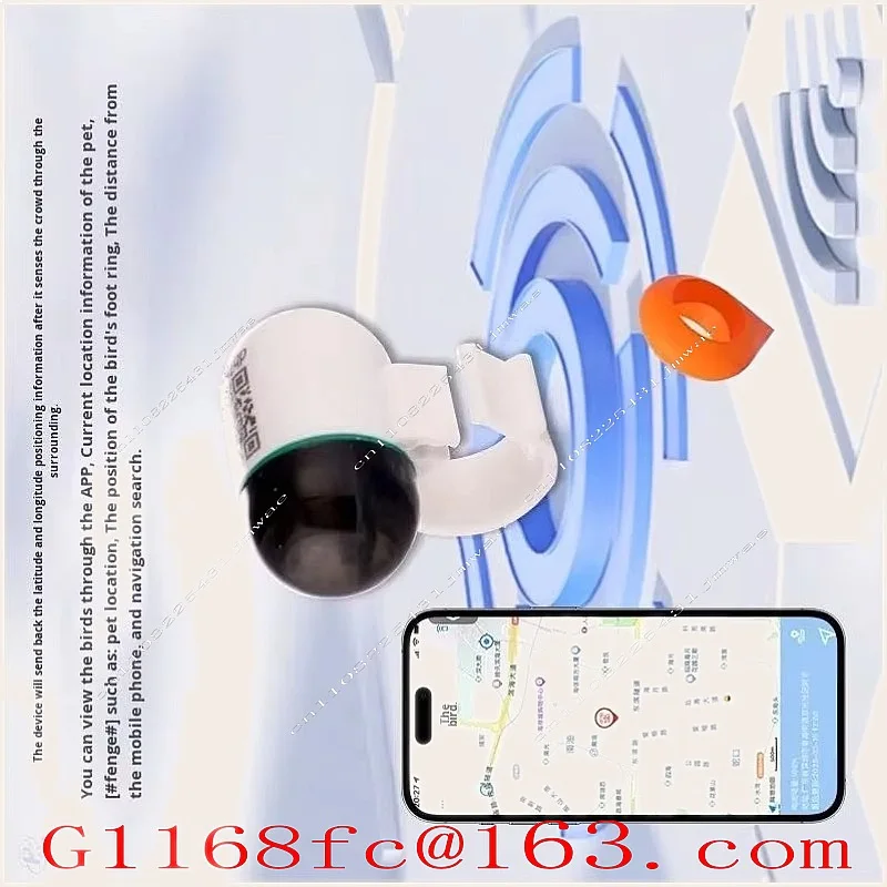 Mini Real-Time GPS Locator Waterproof Pigeon Ring 4G GSM Tracker for Android iOS