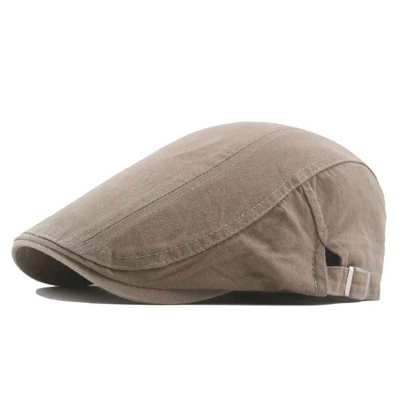 Gorro de hiedra de algodón para hombre, boina de caza Gatsby, Newsboy, plano