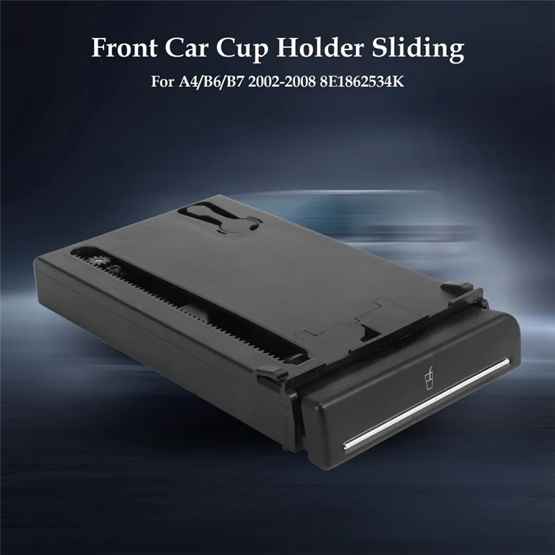 YSUN-8E1862534K Front Dash Cup Holder ABS Cup Holder Cup Holder Cup Holder Drink Car For A4/B6/B7 2002-2008
