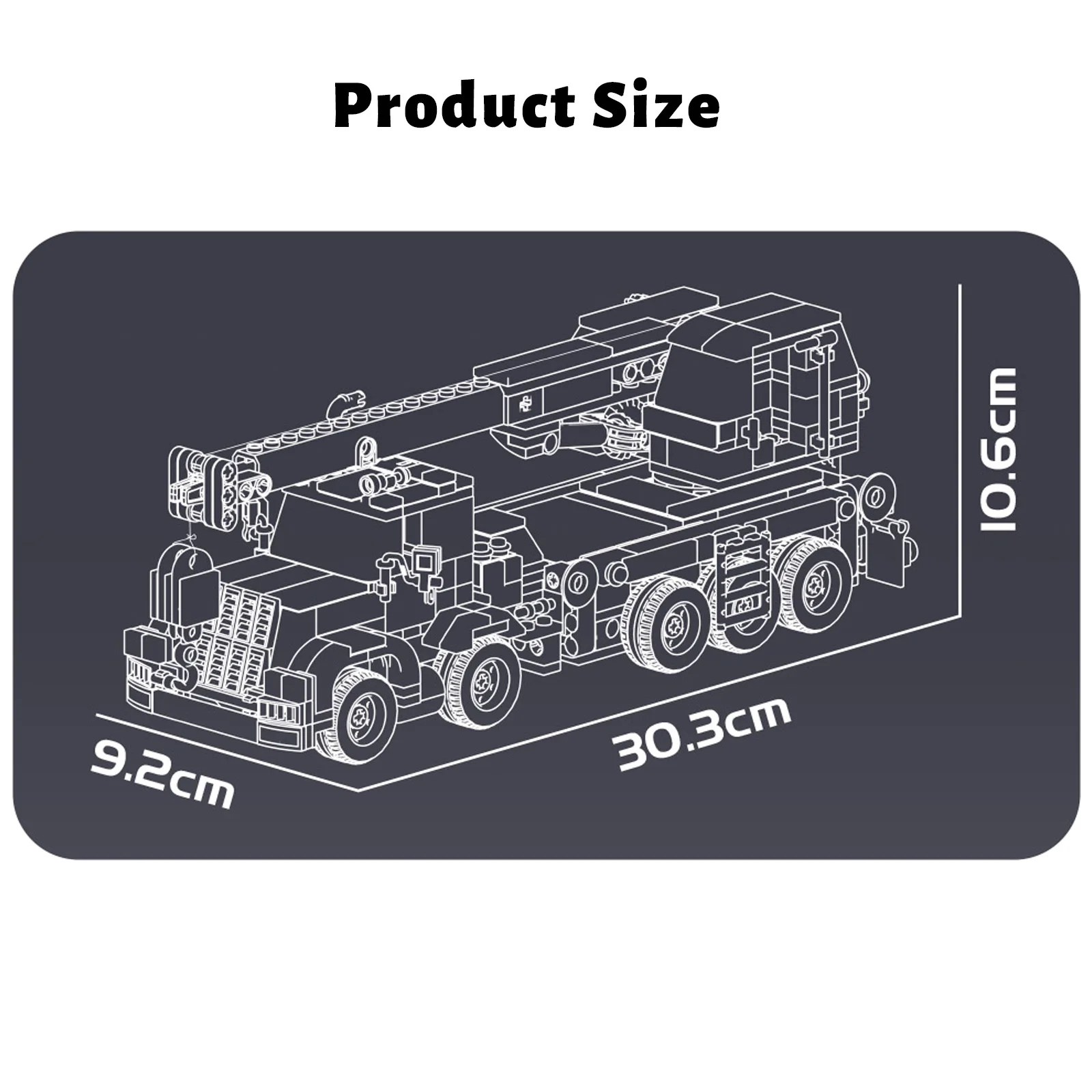 

Конструктор Mould King 24092: Сервисный кран-грузовик, миниатюрная модель строительной техники, игрушка-украшение, подарок для мальчиков